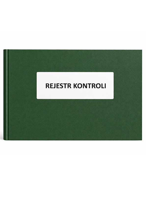 rejestr kontroli sanepid księga kontroli zakładu A4 twarda oprawa